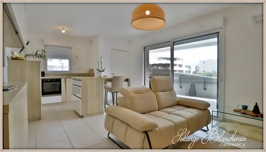 Dpt Hérault (34), à vendre SERIGNAN appartement T2 de 47,3 m² + terrasse+parking+ascenseur 