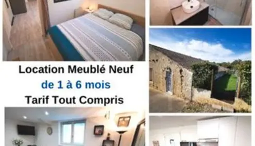 🏡 meublé Neuf tout équipé pour location moyenne durée 