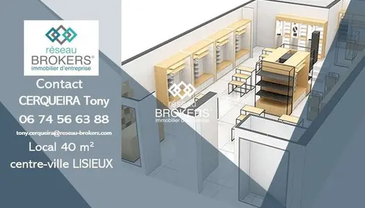 Immobilier professionnel Location Lisieux  40m² 950€