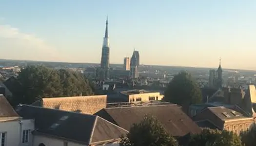 Appt Rouen Gare Vue Cathédrale panoramique 