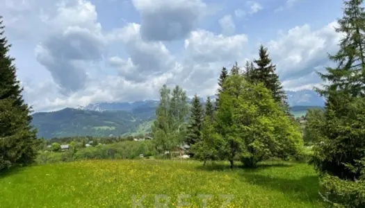 Grand terrain à bâtir avec PC purgé pour un chalet traditionnel d'environ 460m² 