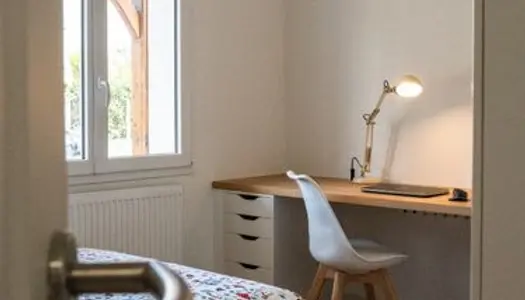 Chambre avec salle de bain privative dans grande maison proche université