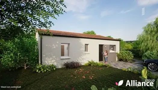 Projet de construction d'une maison neuve de 72.93 m² avec terrain à LA CHAPELLE-BASSE-MER (44) 