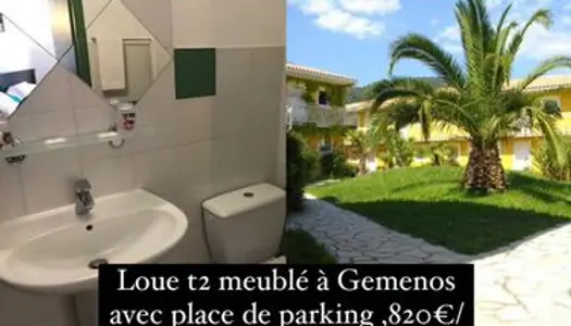 Location t2 meublé 27 m2 Gemenos