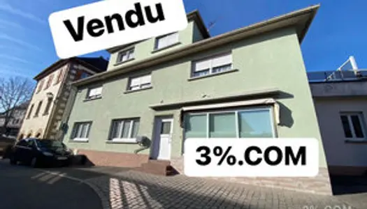 3%.COM Immeuble pour investisseur au centre de HOCHFELDEN 