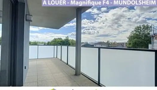 MUNDOLSHEIM - Magnifique 4P avec grande terrasse 