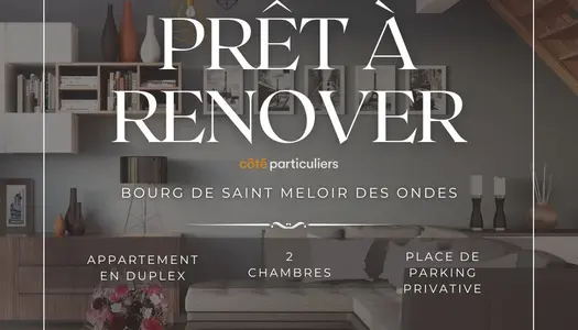 À Vendre : Appartement T3 Duplex Neuf à Saint Méloir Des Onde 