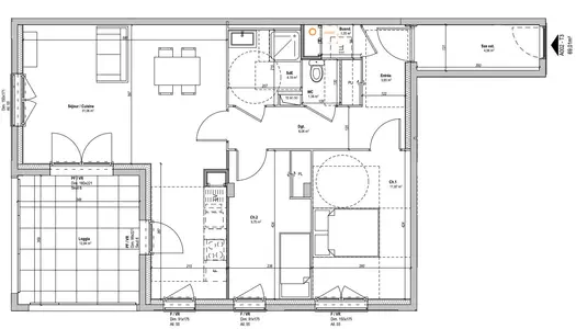 Vente Appartement 69 m² à Saint Etienne 200 313 €
