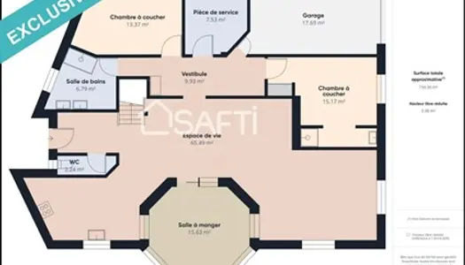 Maison 6 pièces 205 m² 