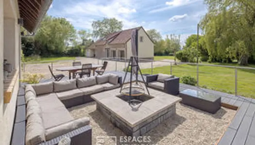 Propriété de deux maisons avec vue sur la campagne 