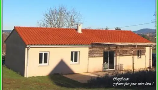 Dpt Saône et Loire (71), à vendre maison 92,50 m²- 5 p - 3 ch- Terrain de 1 235,00 m² + UN TERRA