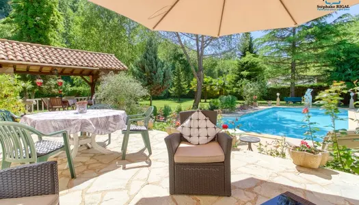 Dpt Lot et Garonne (47), à vendre CUZORN maison P6 avec piscine et terrain de 2732 m2 