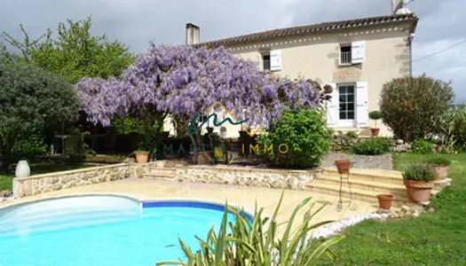 A vendre maison avec piscine à Sainte Bazeille (47)