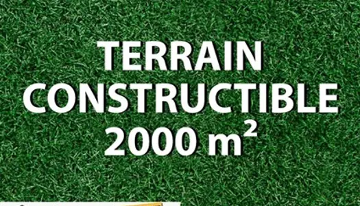 Terrain 2000m²