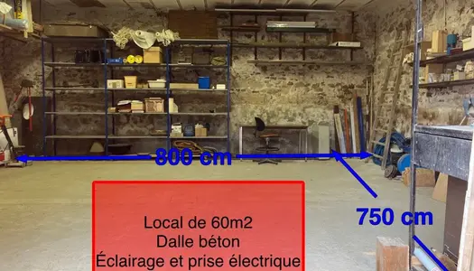 Location Local industriel 60 m² à Cuisy 450 € CC /mois