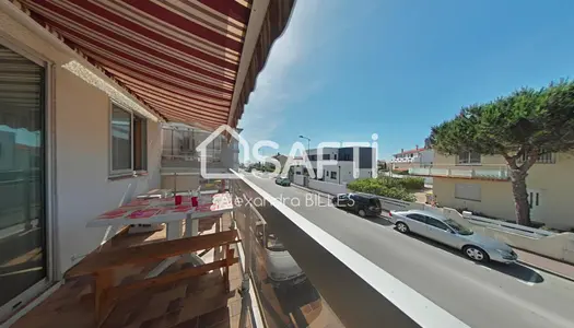 Studio cabine avec Terrasse + Garage -Front de mer deuxième ligne- Proximité immédiate plage 