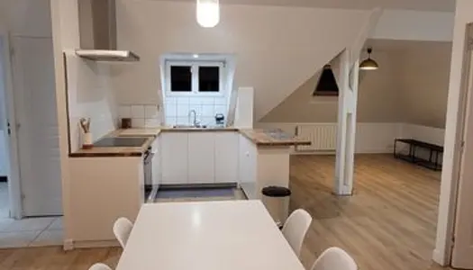 Appartement T3 meublé au 2nd étage d'une maison individuelle, entièrement rénové, avec jardin, 