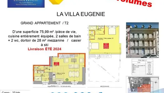 Appartement 3 pièces 76 m² 
