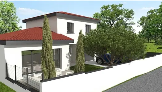 Projet de construction d'une maison de 114m² avec garage sur terrain de 426m² - DECINES 