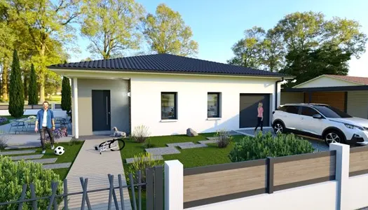 Terrain + maison 3 chambres de 100 m² et garage