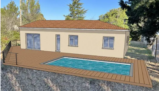 Ravissante villa plain pied de 105m² sur terrain de 600m² avec piscine maconnée 5x10