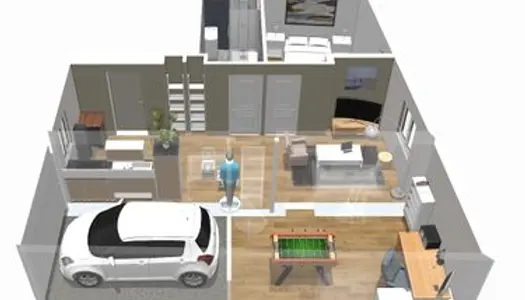 Appartement 47m2 - garage - Travaux à prévoir