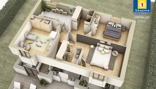 Terrain + maison 105 m² 