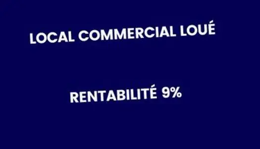 Local commercial loué dans immeuble Rentabilité 9% 
