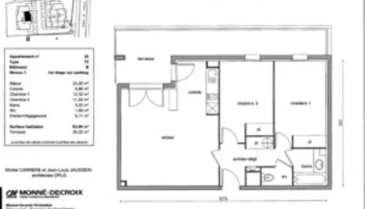 Appartement Castanet-Tolosan 3 pièces 64 m²