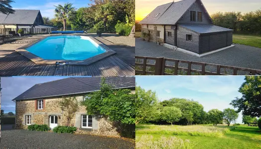 Maison normande avec gite piscine et 1,48 hectares de terrain Ref 50-376