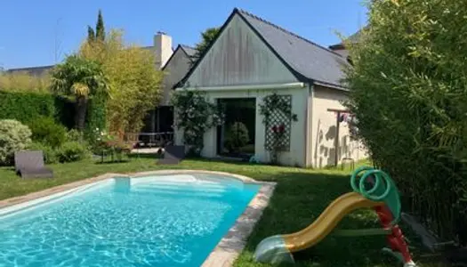 Nantes, loue maison meublée, 5 chambres, jardin, piscine 