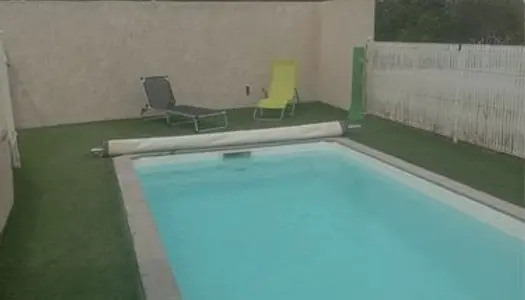 Mini villa T3 terrasse et piscine 