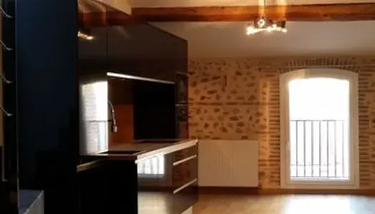 À Bompas, location état neuf, d'une ancienne grange réaménagée en duplex style loft de 63 m2 