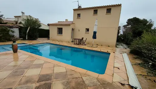 LE CAP D'AGDE: Villa individuelle 3 chambres, piscine, secteur recherché proximité maraval