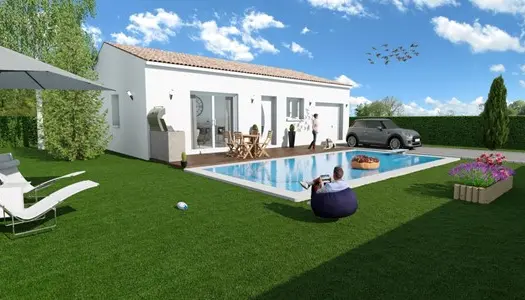 Terrain + maison MONTOLIEU, villa à bâtir T4 sur un terrain de 1508 m²