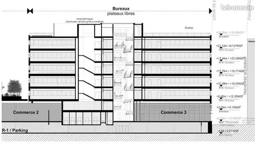 Bureaux 4110 m²