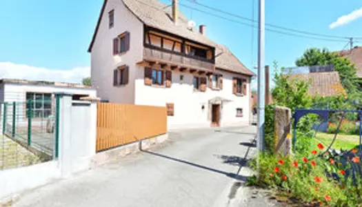 Maison alsacienne 6 pièces avec jardin et dépendances 