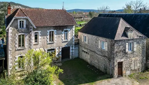 Souillac, ensemble de 2 maisons à rénover, jardin de 1410m².