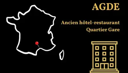 DEPT 34 - AGDE - ANCIEN HOTEL-RESTAURANT, Possibilité Gîtes 