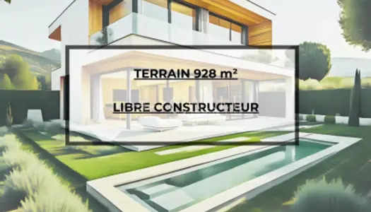 Terrain 928 m² 