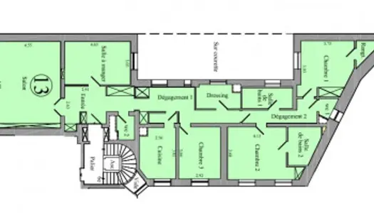Appartement 5 pièces 142 m² 