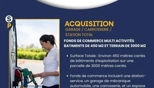 Fonds de commerce autos 450 m²