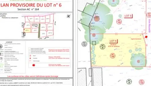 Terrain de 674 m² en Résidence Privée et sécurisée à Montferrand-Le-Château