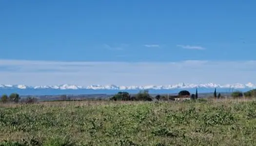 Terrain 1723m2 vue Pyrénées proche: Saint Orens de Gameville, Labastide Beauvoir, Baziège, 