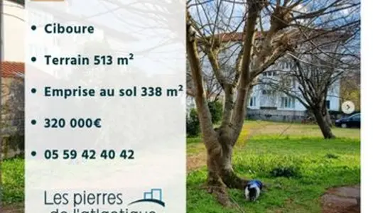 A vendre - Terrain de 450 m² à CIBOURE, à proximité de Saint-Jean de Luz 