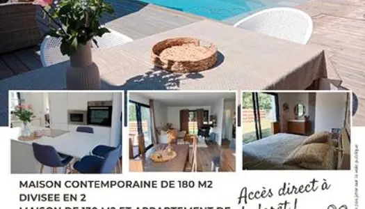 Maison avec piscine + appartement 