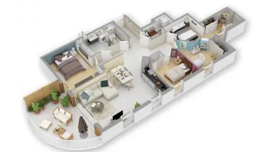 Appartement 5 pièces 94 m² 