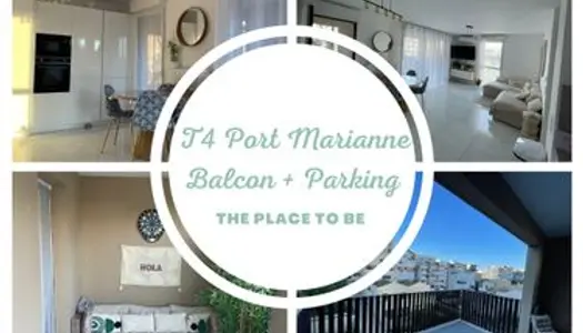 ✰T4 - 80m² - Port Marianne - Parking + Cave✰ 