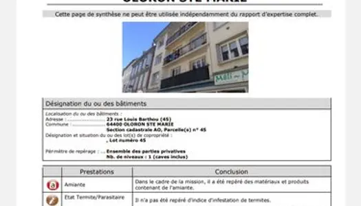 Immobilier professionnel Vente Oloron-Sainte-Marie  75m² 65000€