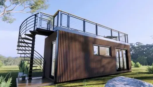 Mini maison - tiny house - luxe - transportable - 20m2 - extension - famille location